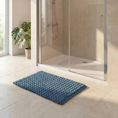 Tapis, 75x50 cm, bleu Colorama