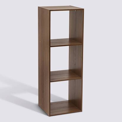 Étagère 3 cases, 34,5x32 cm, marron Mix'n modul