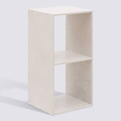 Étagère 2 cases, effet travertin Mix'n modul