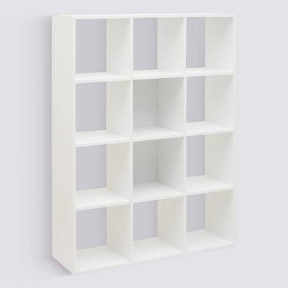 Étagère 12 cases, blanc Mix'n modul