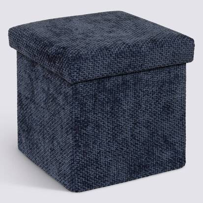 Pouf pliant, 31x31 cm, bleu marine Mix'n modul