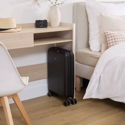 valise-cabine-pliable-8-roues-40l-noir