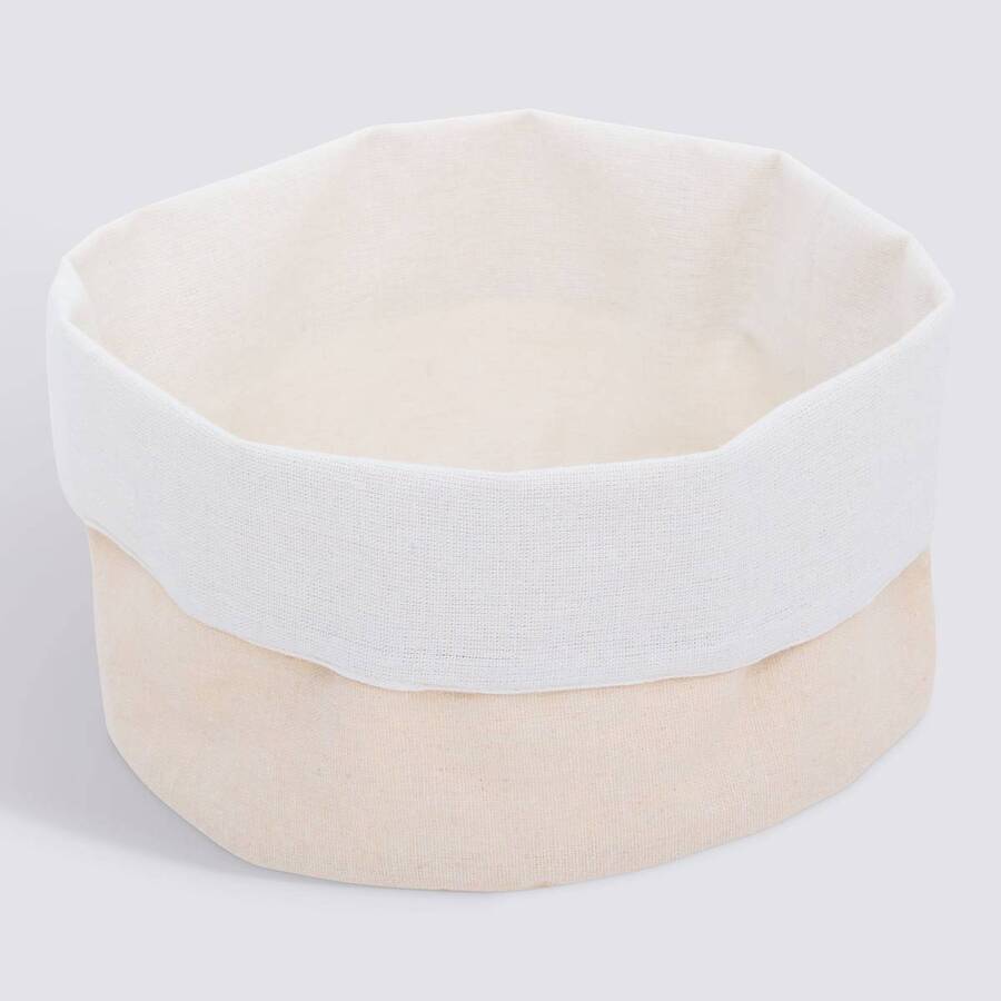 Corbeille à pain, coton, d.24 cm, beige Essentiels
