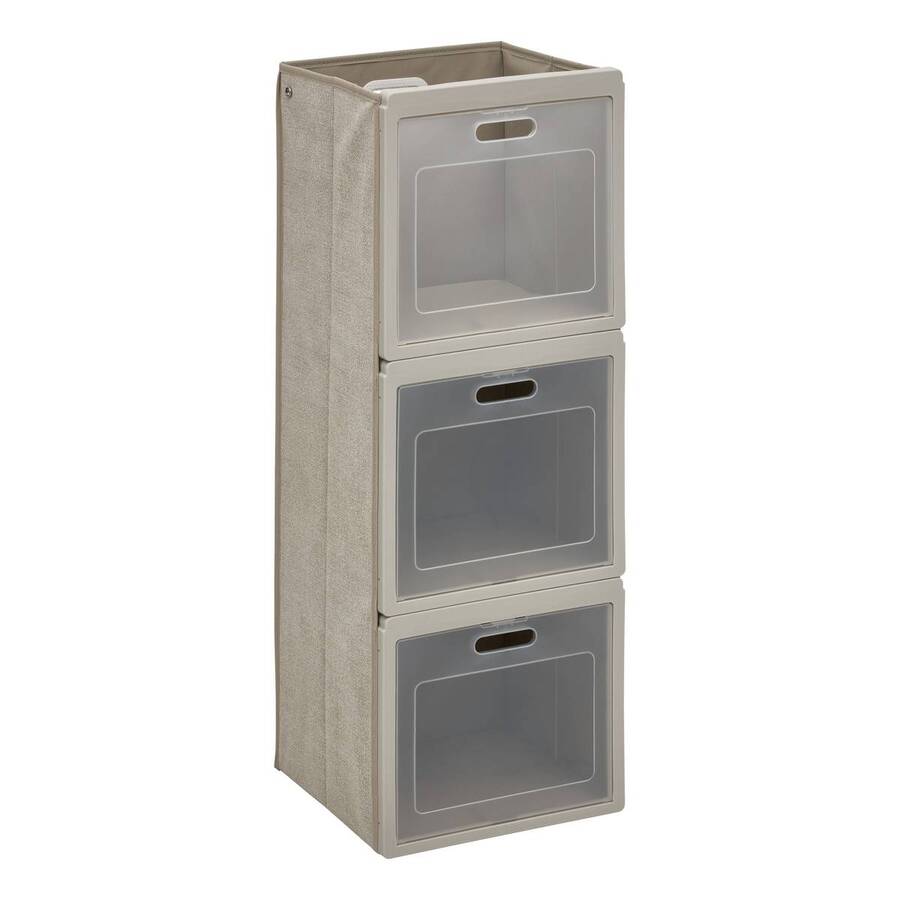 Rangement 6 cases, 30,5x91 cm, beige Cube'n door