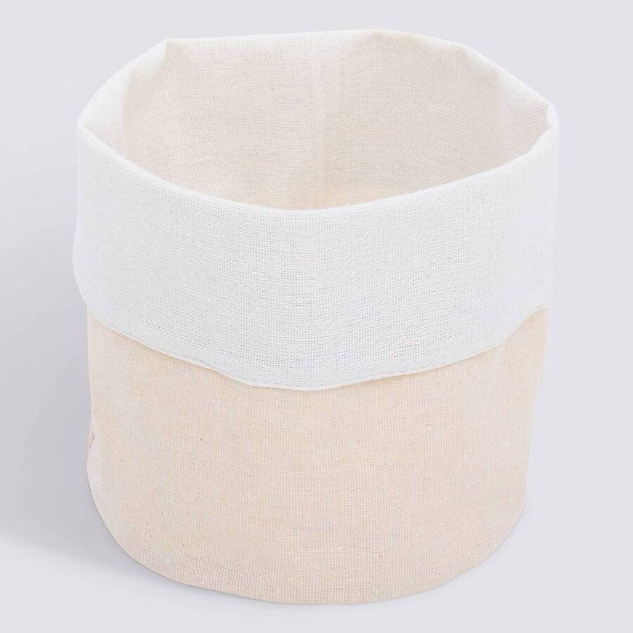 Corbeille à pain, coton, d.15 cm, beige Essentiels