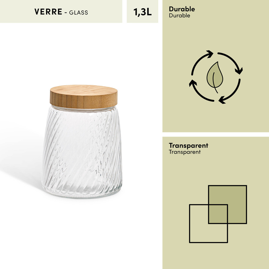 Bocal, 1,3l, transparent Striva