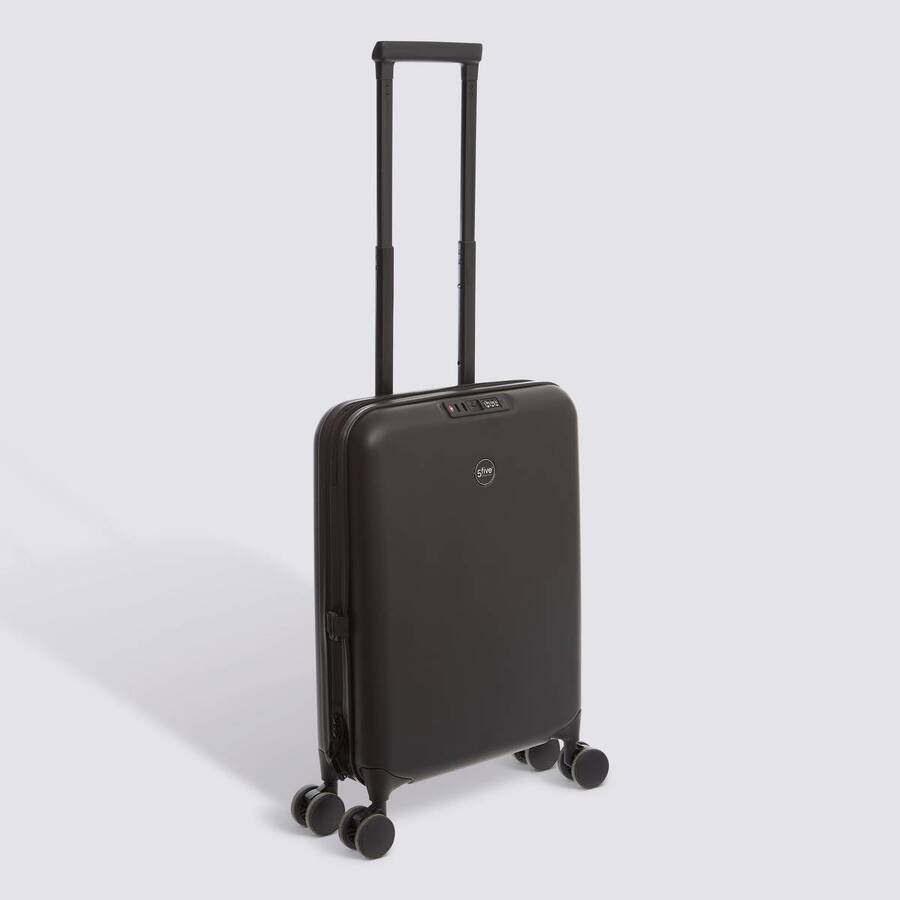 Valise cabine pliable 8 roues, 40l, noir