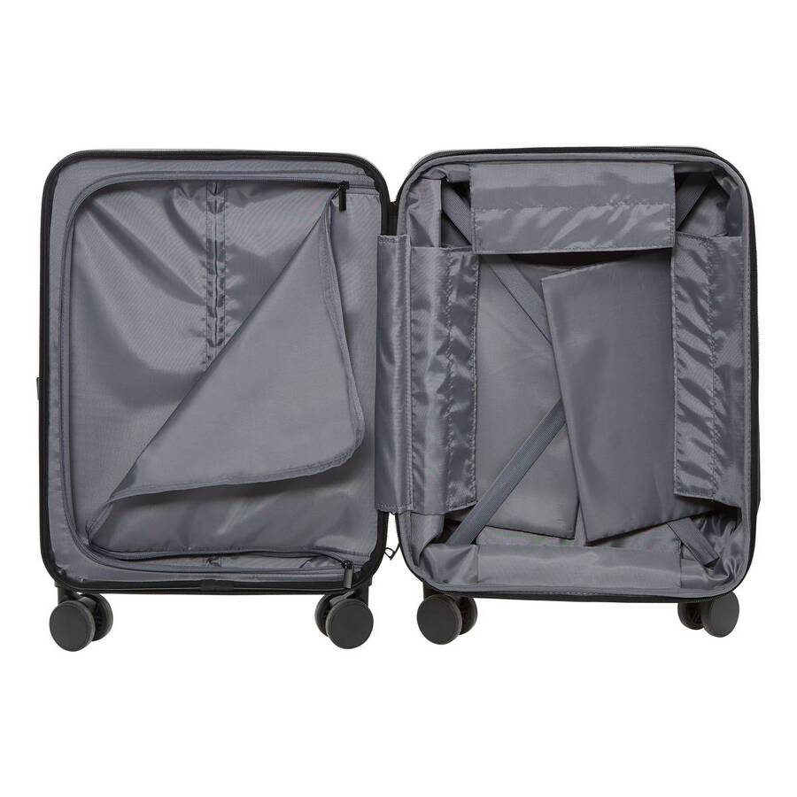 Valise cabine pliable 8 roues, 40l, noir