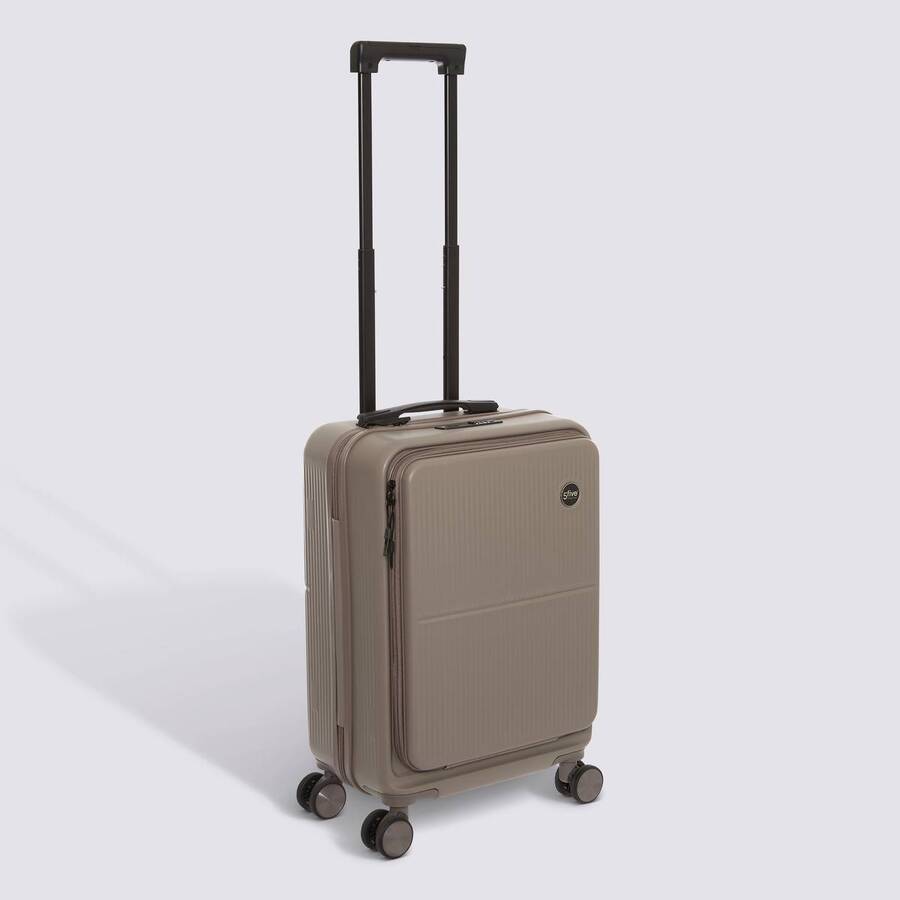 Valise 4 roues, ouverture frontale, 40l, gris