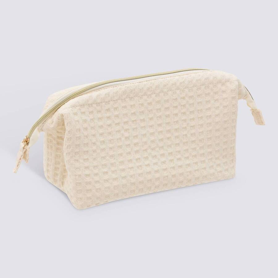 Trousse de toilette, l.27 x h.16 cm, beige Waffle