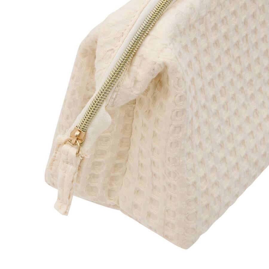 Trousse de toilette, l.27 x h.16 cm, beige Waffle