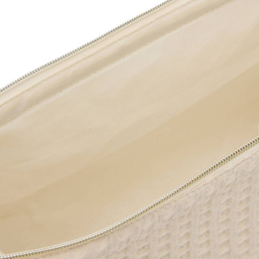 Trousse de toilette, l.27 x h.16 cm, beige Waffle