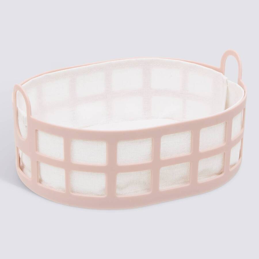 Corbeille à pain, l.24 cm, rose Poly