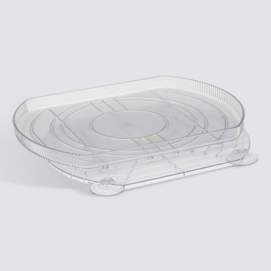 Organiseur pivotant, 39x29 cm, transparent Smart fridge
