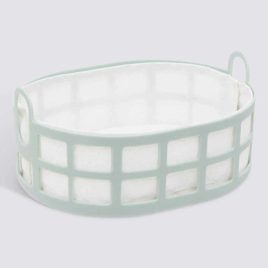 Corbeille à pain, l.24 cm, vert Poly
