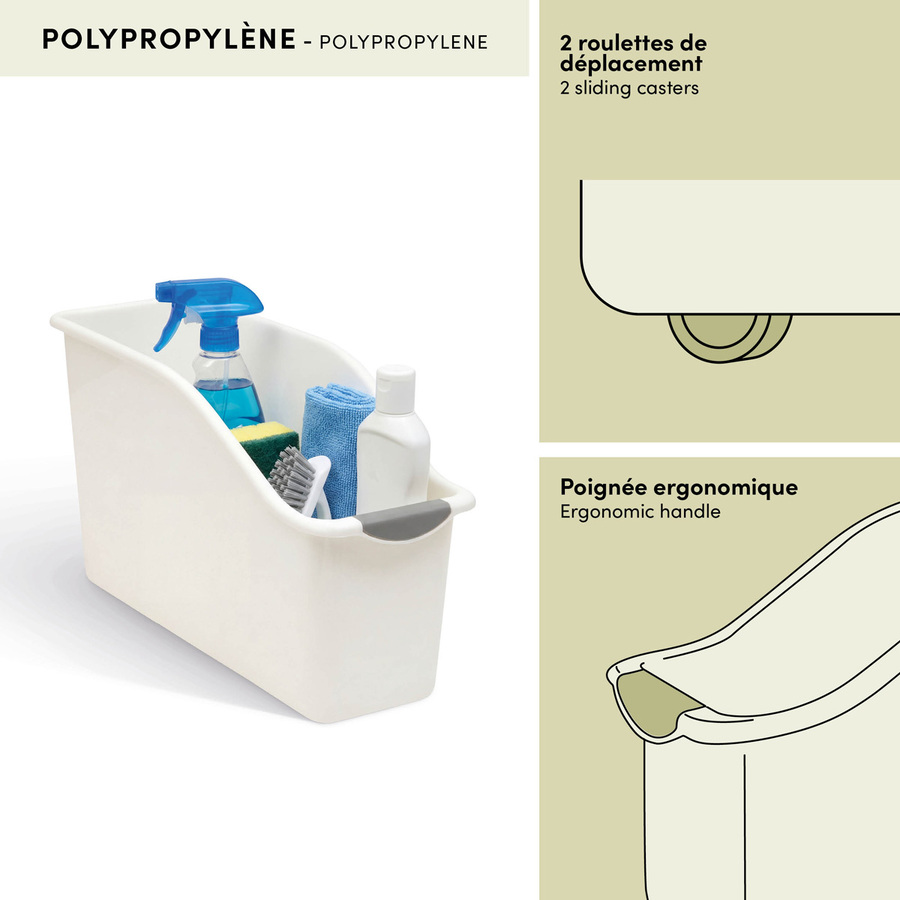 Organiseur sous évier, s, blanc Essentiels