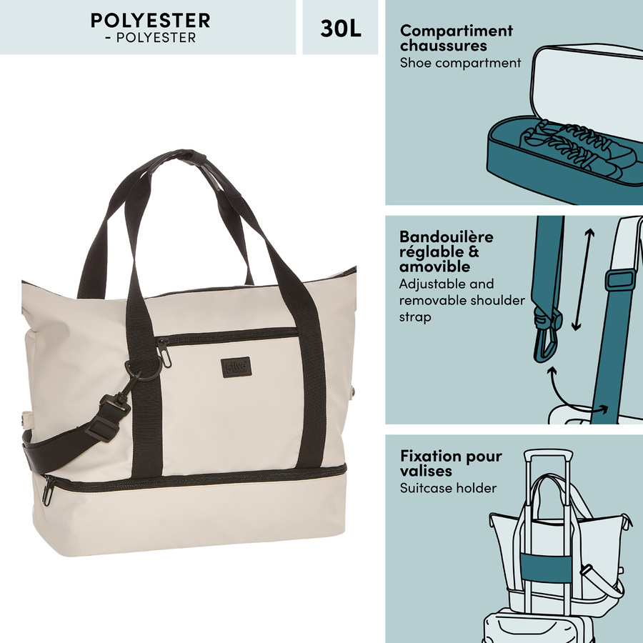 Sac week-end, 32l, argile 