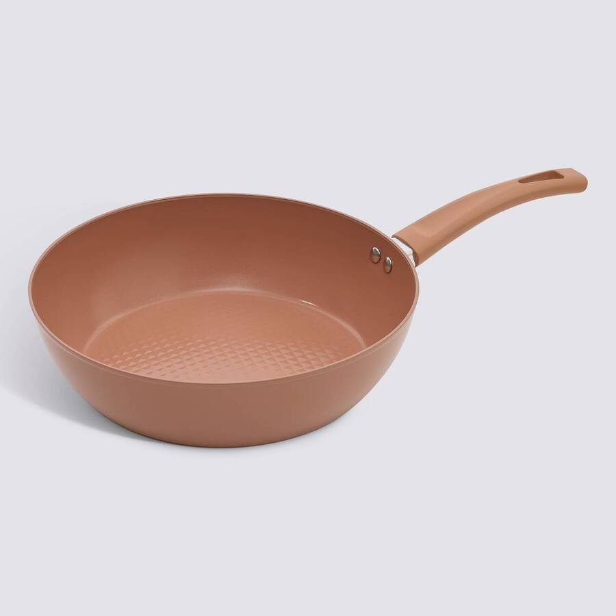 Wok, aluminium recyclé, d.28 cm, rose blush Harmony