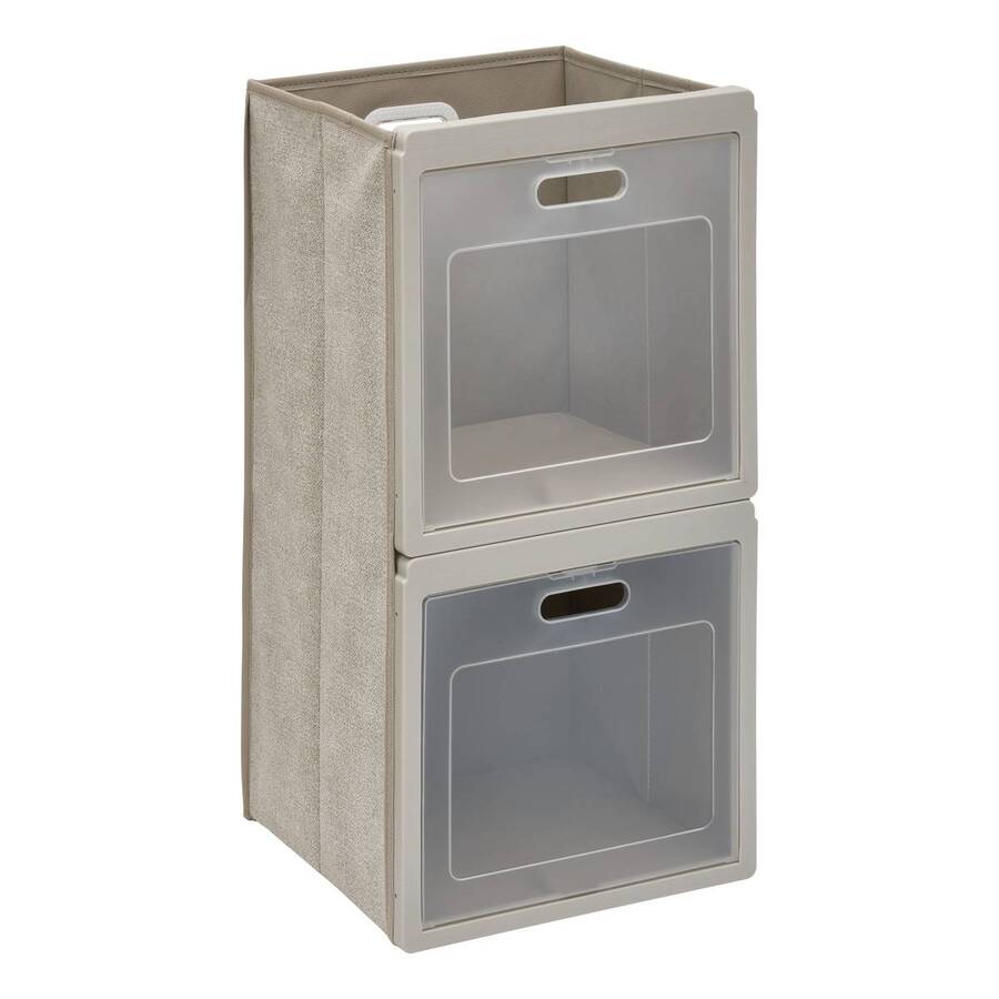 Rangement 2 cases, 30,5x60,5 cm, beige Cube'n door