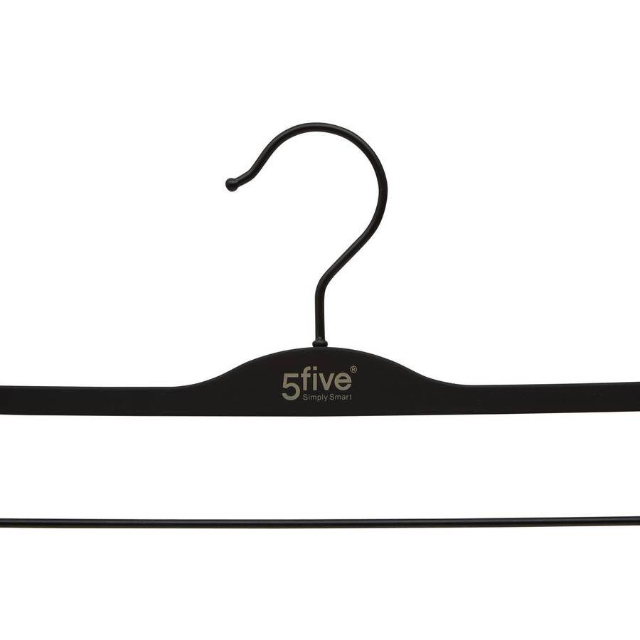 Lot de 2 cintres à pinces, l.37,5 cm, noir Hang'clip
