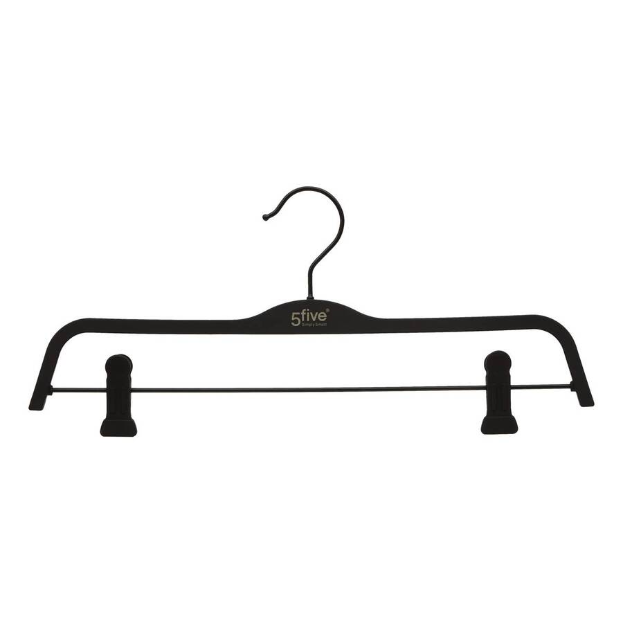 Lot de 2 cintres à pinces, l.37,5 cm, noir Hang'clip