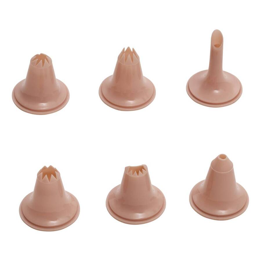 Set seringue à pâtisserie et 6 douilles, l.23 cm Essentiels