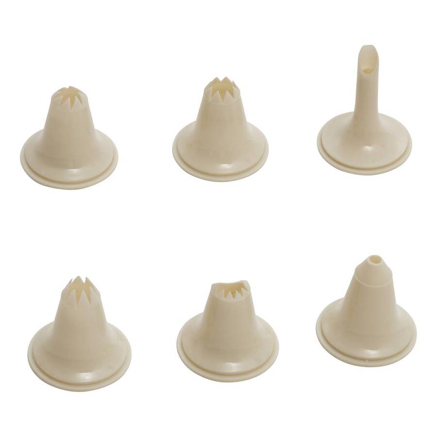 Set seringue à pâtisserie et 6 douilles, l.23 cm Essentiels