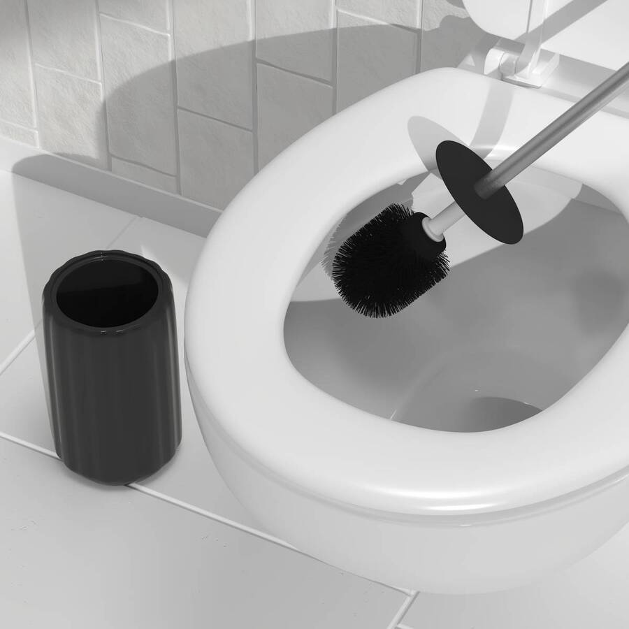 Brosse wc, h.40 cm, noir Colorama