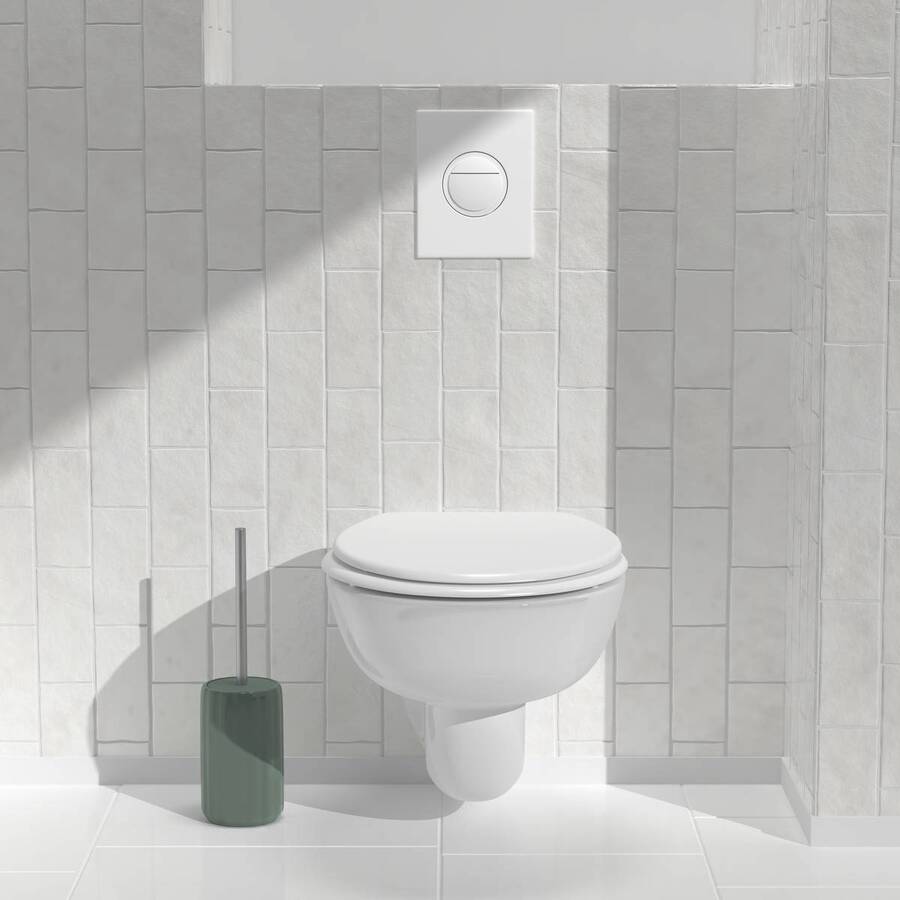 Brosse wc, h.40 cm, vert céladon Colorama
