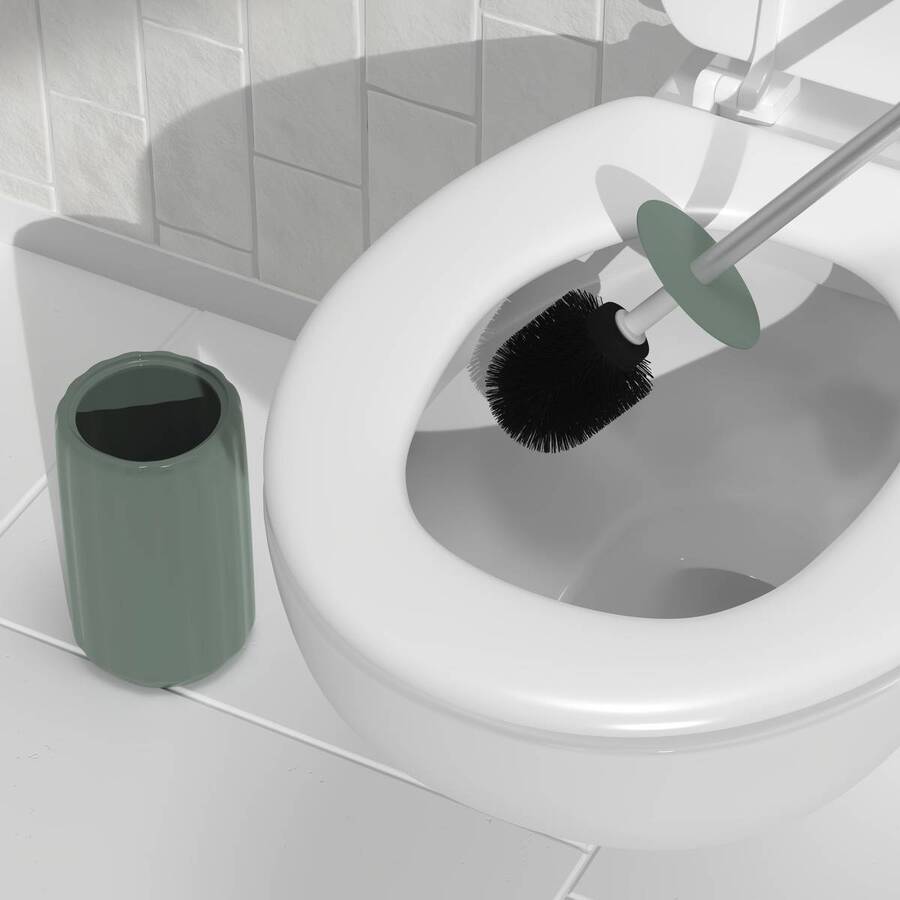 Brosse wc, h.40 cm, vert céladon Colorama