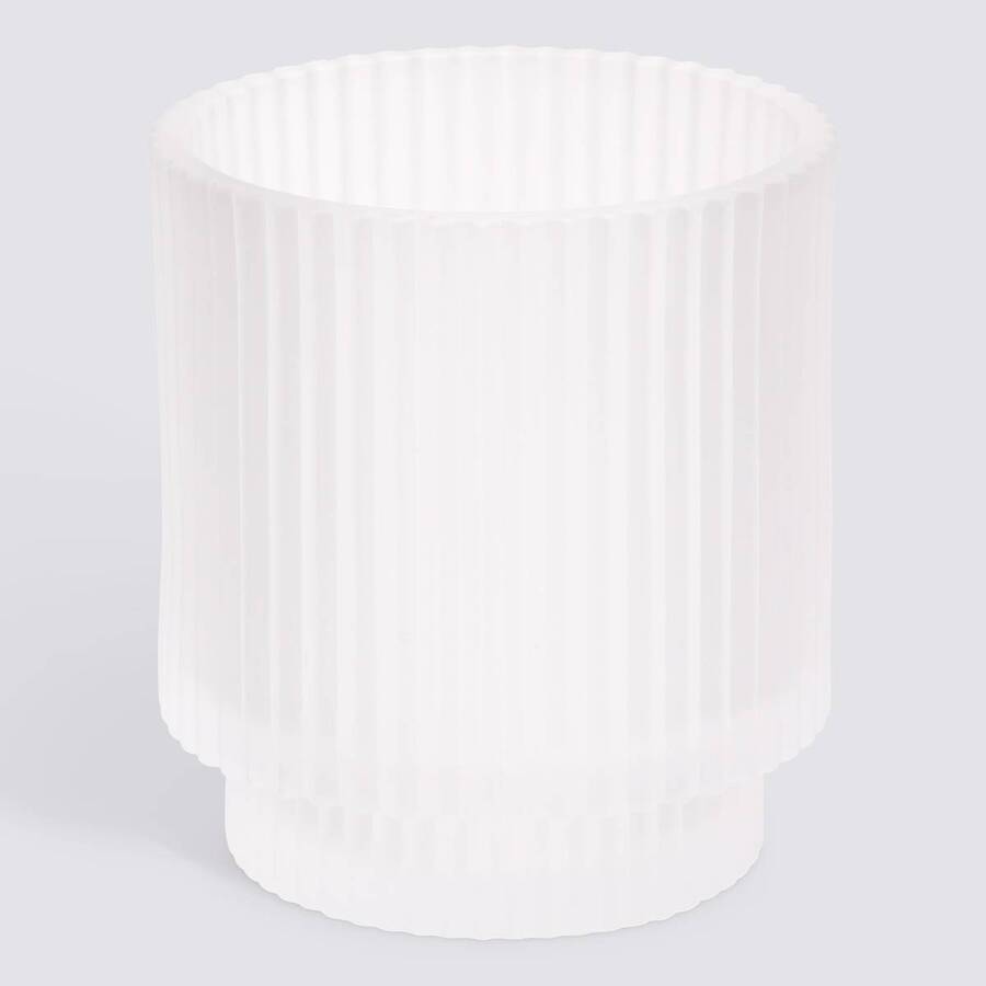 Porte-brosse à dents, d.8 x h.9 cm, blanc Solis