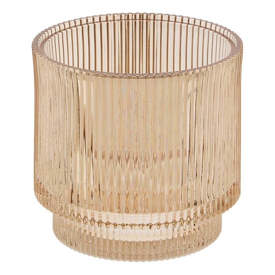 Pot à cotons, d.9,8 cm, ambre Solis
