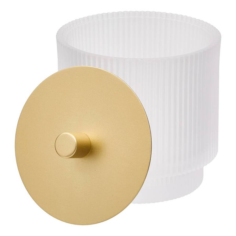 Pot à cotons, d.9,8 cm, blanc Solis