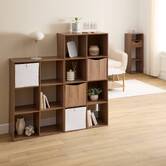 Étagère 3 cases, 34,5x32 cm, marron Mix'n modul