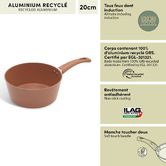 Casserole, aluminium recyclé, d.20 cm, rose blush Harmony