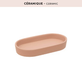 Plateau, 19,3x10,6 cm, grès, rose blush Colorama