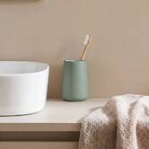 Porte-brosse à dents, d.8,3 x h.11,8 cm, grès, ficus Colorama