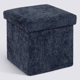 Pouf pliant, 31x31 cm, bleu marine Mix'n modul