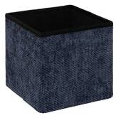 Pouf pliant, 31x31 cm, bleu marine Mix'n modul