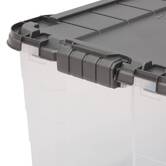 Boîte à roulettes, 60l, transparent Block'it