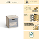 Rangement 1 case, 30,5x30,5 cm, beige Cube'n door