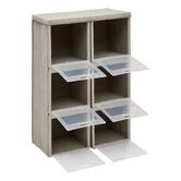 Rangement 6 cases, 30,5x91 cm, beige Cube'n door