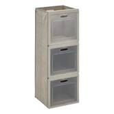 Rangement 6 cases, 30,5x91 cm, beige Cube'n door