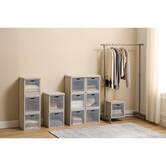 Rangement 6 cases, 30,5x91 cm, beige Cube'n door