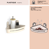 Étagère de douche, beige Easybath