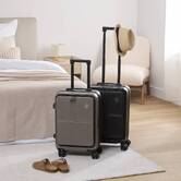 Valise 8 roues, ouverture frontale, 40l, noir