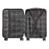 Valise 8 roues, ouverture frontale, 40l, noir