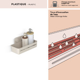 Étagère de douche, beige Easybath