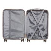 Valise 4 roues, ouverture frontale, 40l, gris