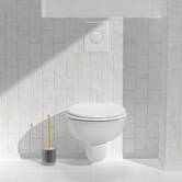 Brosse wc, d.9,5 cm, blanc Solis